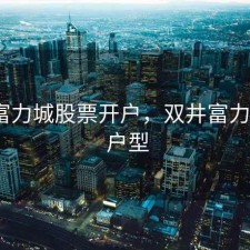 双井富力城股票开户，双井富力城a区 户型