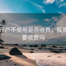 股票开户不使用是否收费，股票开户要收费吗