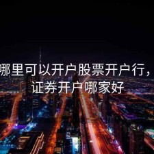 广州哪里可以开户股票开户行，广州证券开户哪家好