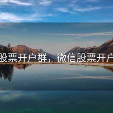 微信股票开户群，微信股票开户好吗