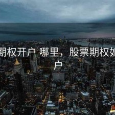 股票期权开户 哪里，股票期权如何开户