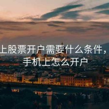 手机上股票开户需要什么条件，股票手机上怎么开户