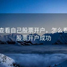 如何查看自己股票开户，怎么看自己股票开户成功