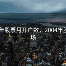 2004年股票月开户数，2004年股票市场