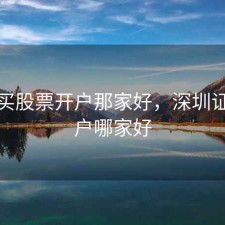 深圳买股票开户那家好，深圳证券开户哪家好