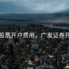 广发股票开户费用，广发证券开户费