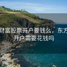 东方财富股票开户要钱么，东方财富开户需要花钱吗
