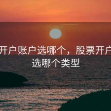 股票开户账户选哪个，股票开户账户选哪个类型