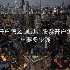 股票开户怎么 通过，股票开户怎么开户要多少钱