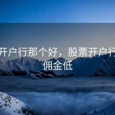 股票开户行那个好，股票开户行哪个佣金低