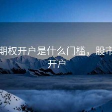 股票期权开户是什么门槛，股市期权开户