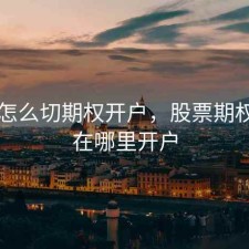 股票怎么切期权开户，股票期权账户在哪里开户