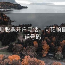 同花顺股票开户电话，同花顺官方电话号码