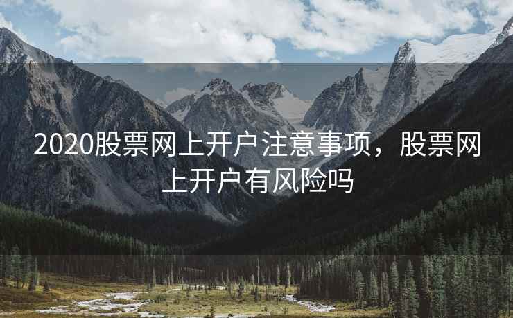 2020股票网上开户注意事项，股票网上开户有风险吗  第1张