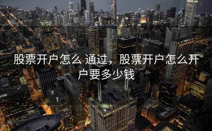 股票开户怎么 通过，股票开户怎么开户要多少钱  第1张