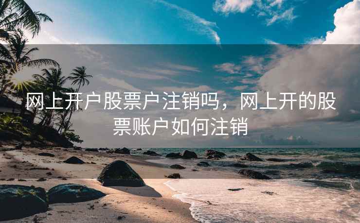 网上开户股票户注销吗，网上开的股票账户如何注销  第1张