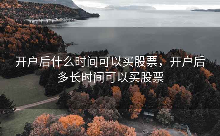 开户后什么时间可以买股票,开户后多长时间可以买股票 第1张 开户后什么时间可以买股票,开户后多长时间可以买股票 第1张