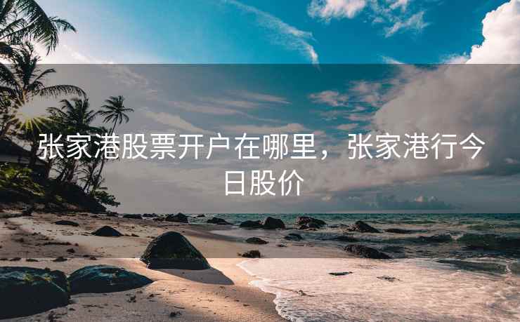 张家港股票开户在哪里，张家港行今日股价  第1张