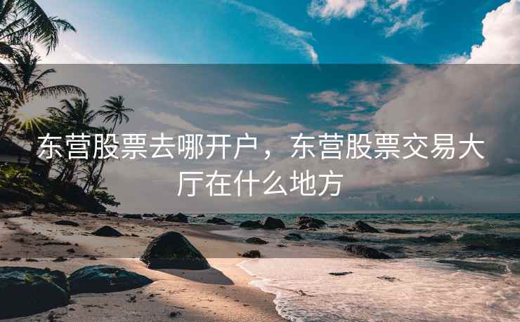东营股票去哪开户，东营股票交易大厅在什么地方  第2张