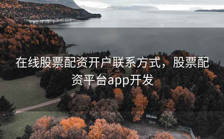 在线股票配资开户联系方式，股票配资平台app开发  第1张